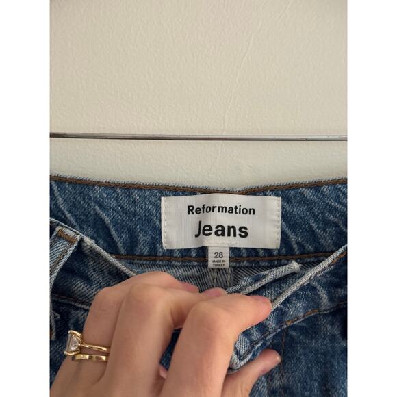 REFORMATION Cary High Rise Slouchy Wide Leg Jeans in Colorado Size 28 - Picture 6 of 8